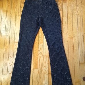 Etcetera Textured Charcoal Patterned 5-Pocket Pant